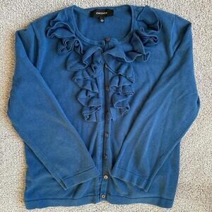 Jones New York Women's Blue and Navy Cardigan